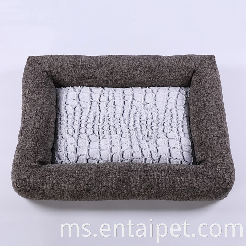 Chenille Fabric Unik Produk Pet Borong Mewah Mewah Bed